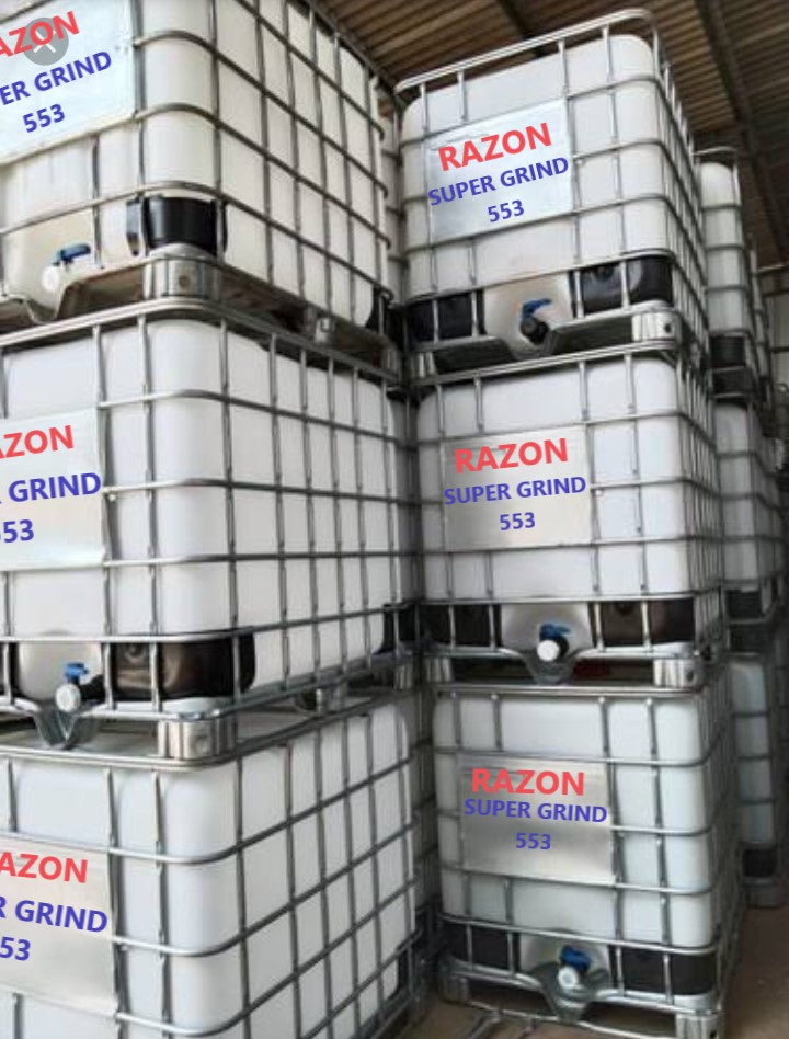 Razon Super Grind 553 labelled bulk containers